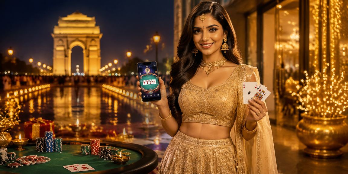 Candid view of players enjoying poker game in traditional attire